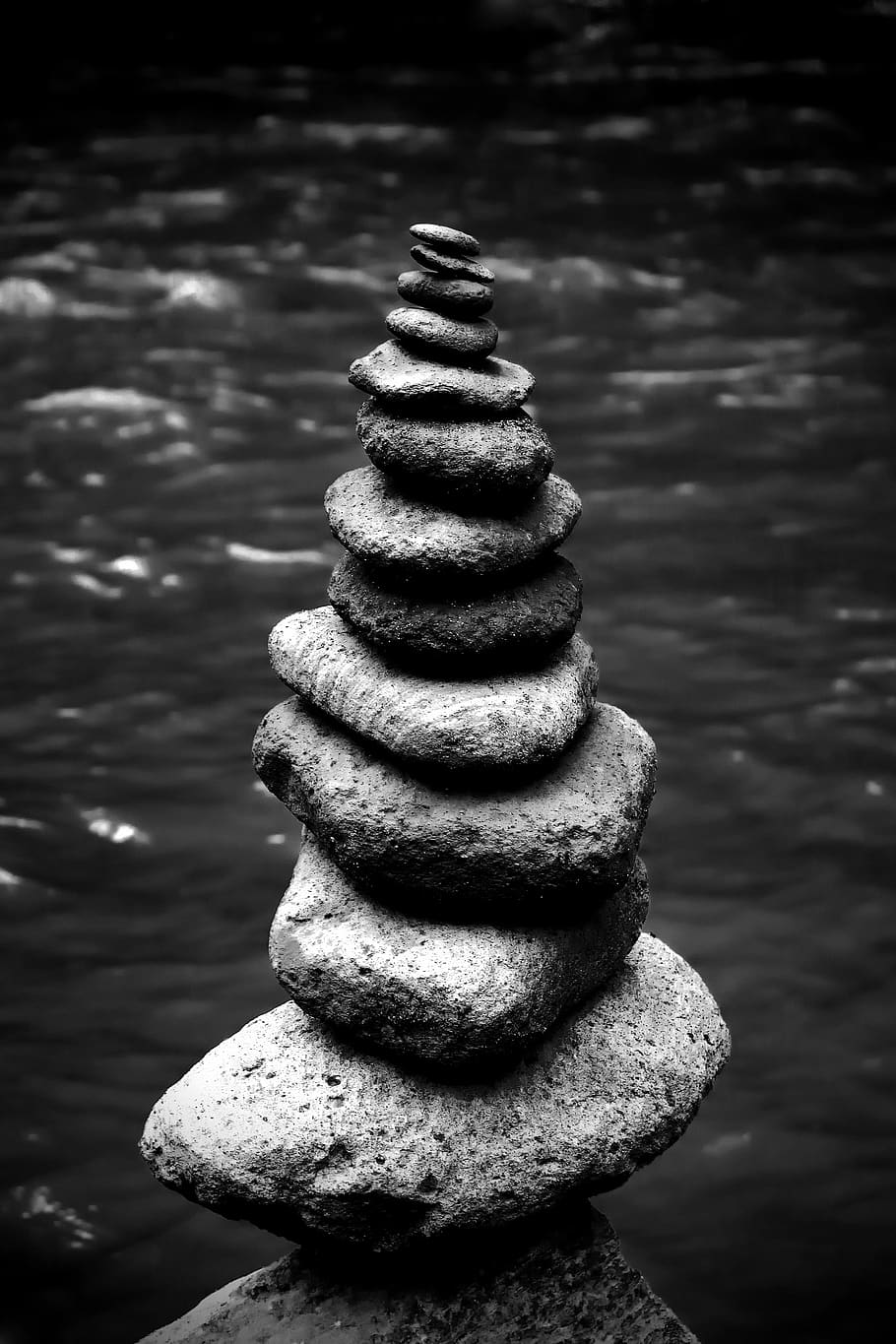 piedra, equilibrio de rocas, equilibrio, spa, meditación, terapia, roca, naturaleza, curación, relajación