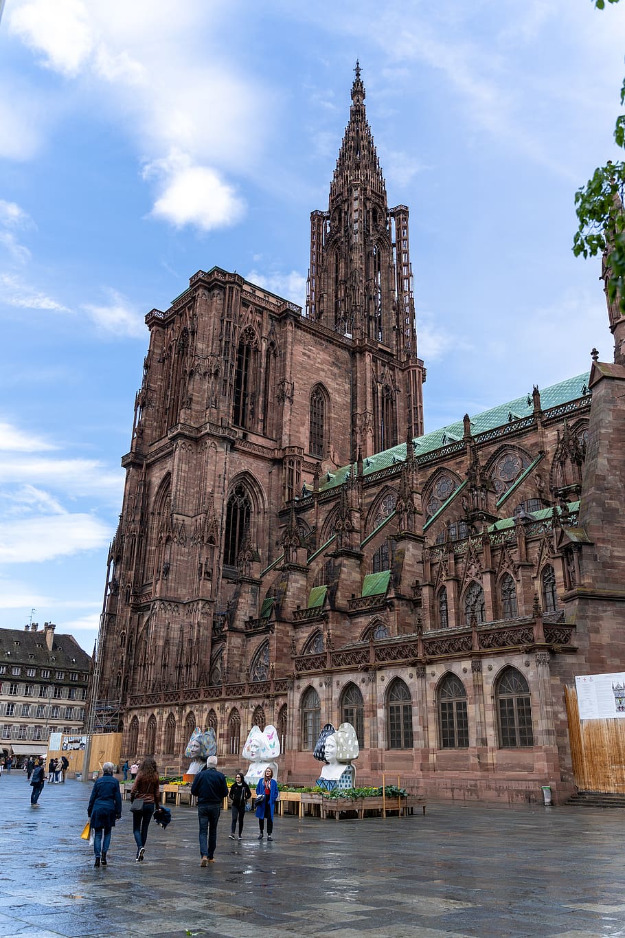 strasbourg, münster, cathedral of our lady, cathedrals, cathedral, france, chapel, steeple, landmark, alsace