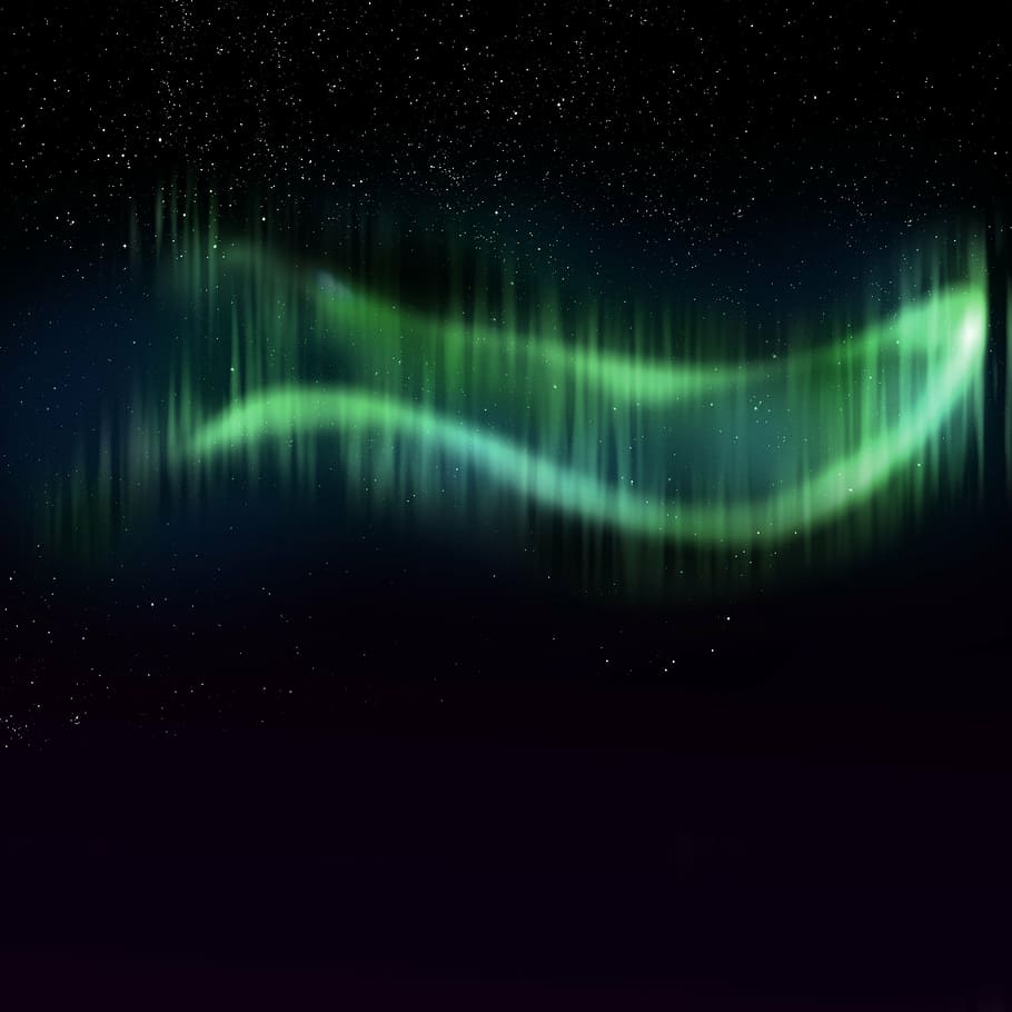 fotografía de aurora boreal, fondo, cielo, noche, aura, aurora, espacio, paisaje, estrella - espacio, iluminado