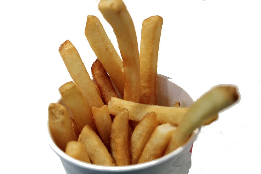 french, fries, white, disposable, cup, french fries, fried fries, fried potato, junk food, food