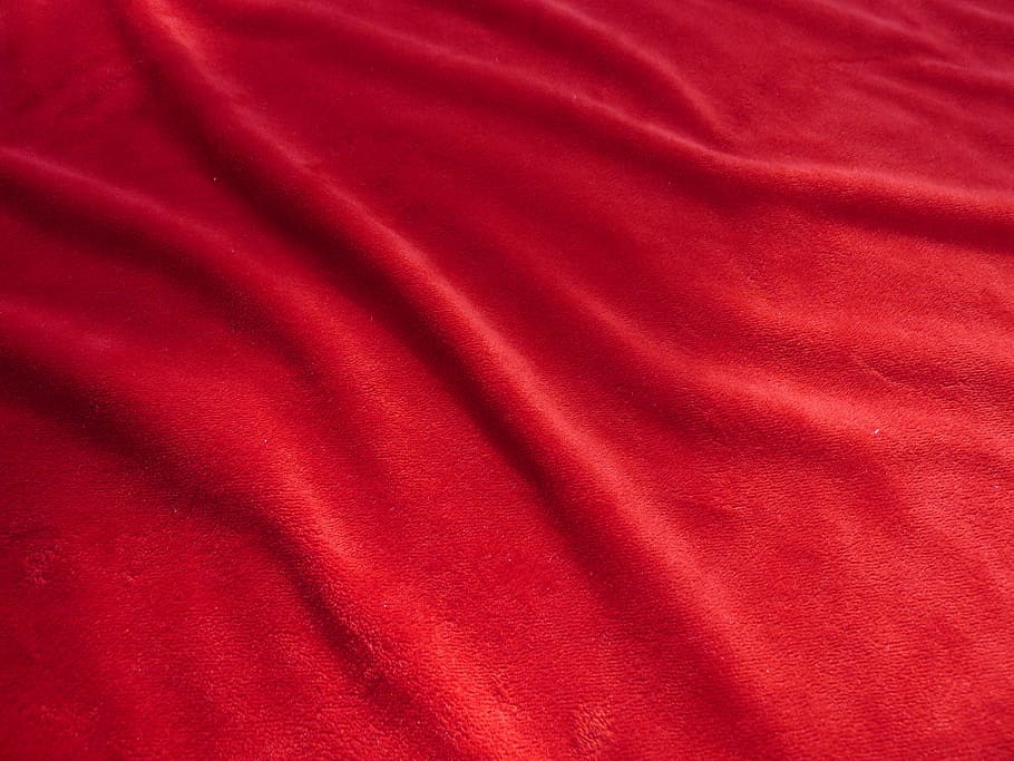 赤い繊維, 背景, 赤, ベルベット, 波, 暗い, テキスタイル, テクスチャ, フルフレーム, 波状