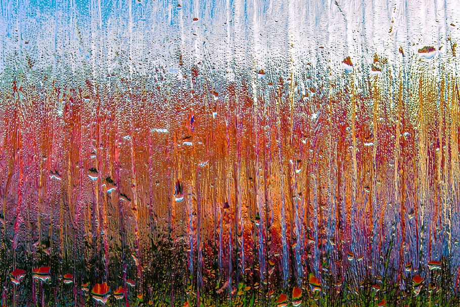 multicolored, frosted, glass, droplets, colorful, abstract, background, color, drip, liquid