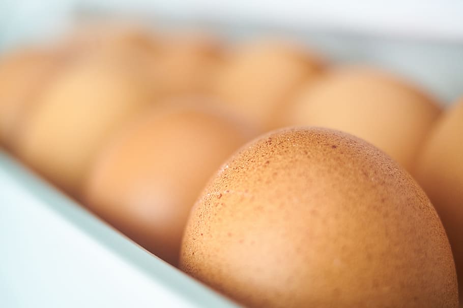 several brown eggs, kitchen, egg, fresh, chicken, diet, healthy lifestyle, omelet, detail, macro