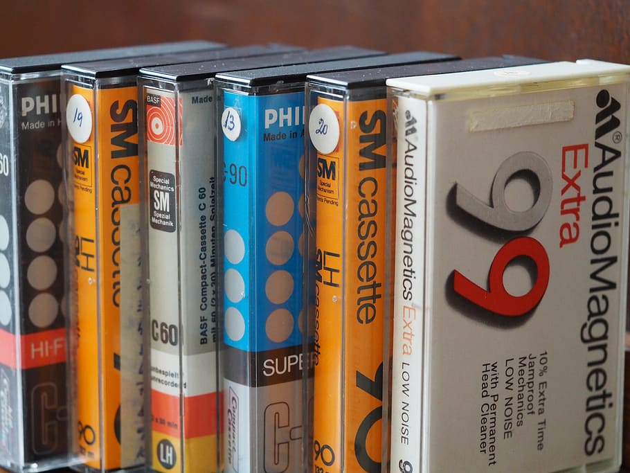casette, compact casette, cassette, analog, tape, music, retro, stereo, recording, magnetband