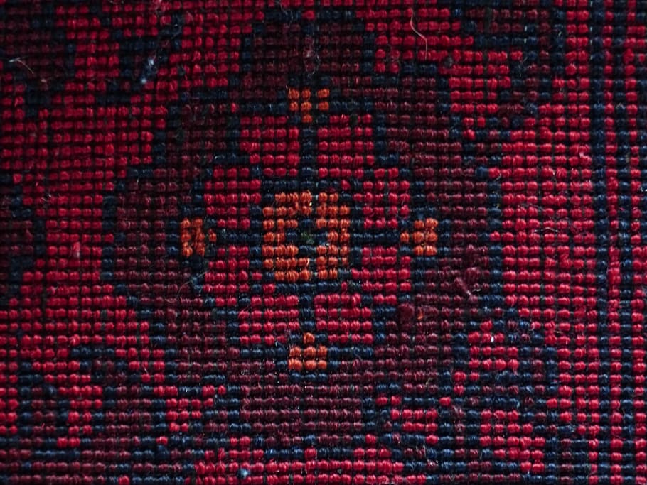 merah, hitam, karpet, merah dan hitam, mengikat, sutra, wol, pusat tenun karpet, menenun, kerajinan