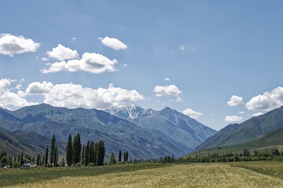 kyrgyzstan, spades putin, pegunungan tian shan, tian shan, daerah chuya, pegunungan alatau, pemandangan, alam, salju, gletser