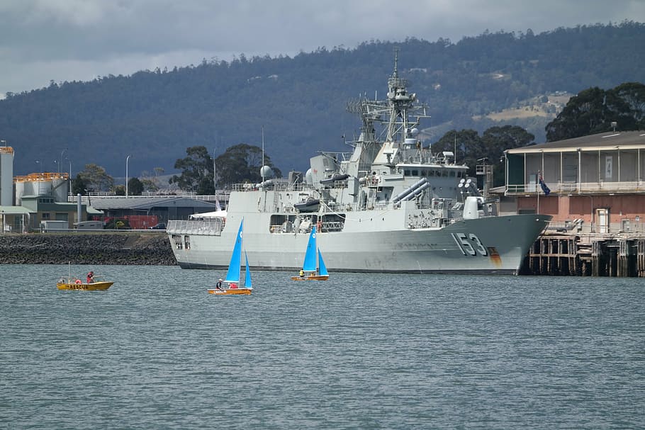 military ship, hmas stuart, australian navy, navy, war, military, marine, armed, water, nautical vessel