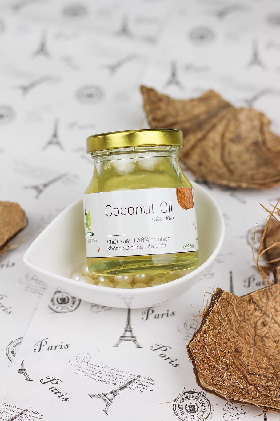 coconut oil, coconut, melons, coconut shell, dried coconut, oil, natural, coconut tree, the bottle, vials of essential oils