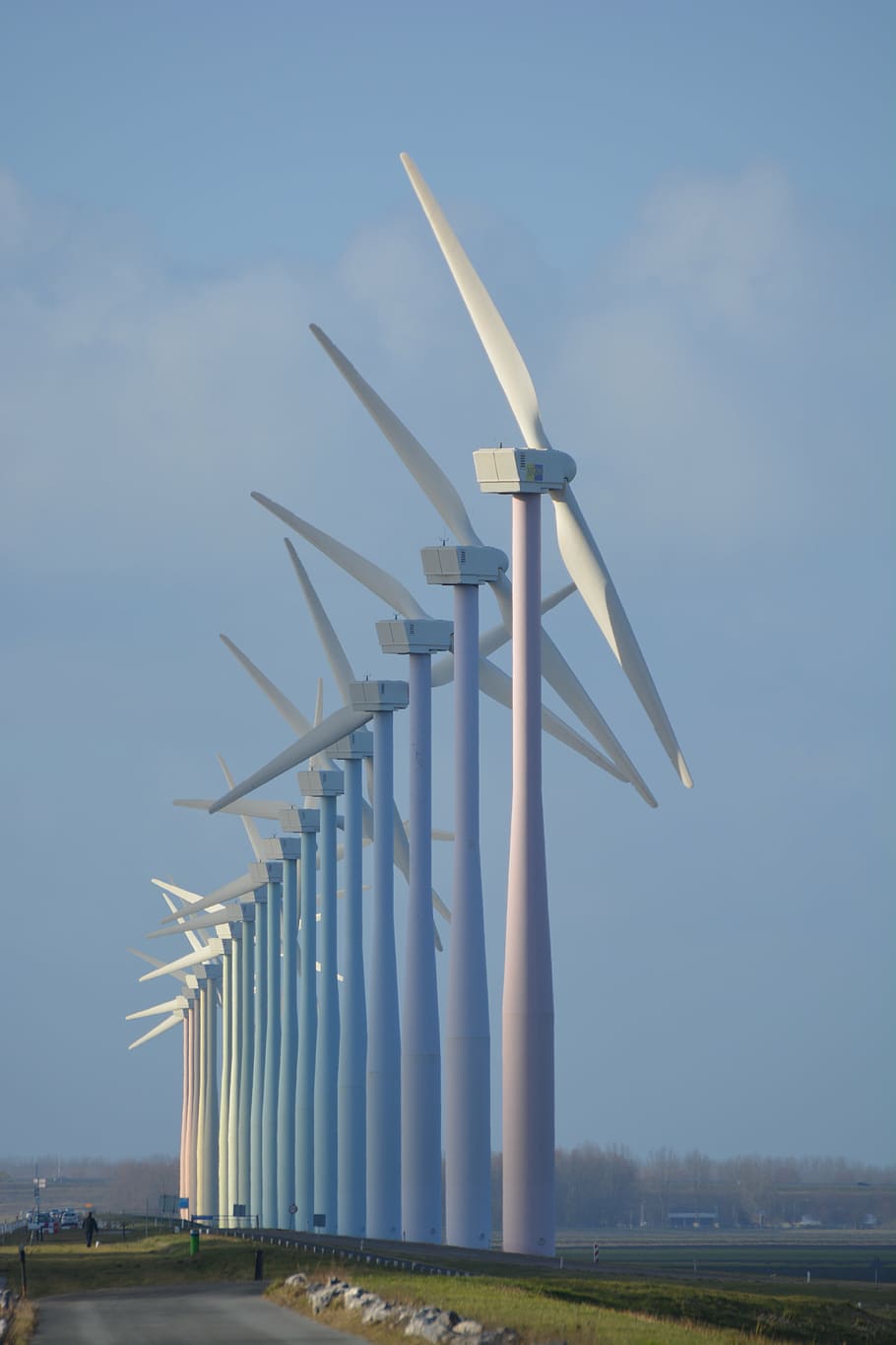 nature, windmills, netherlands, wind energy, view, wicks, green energy, windfarm, turbine, wind Turbine
