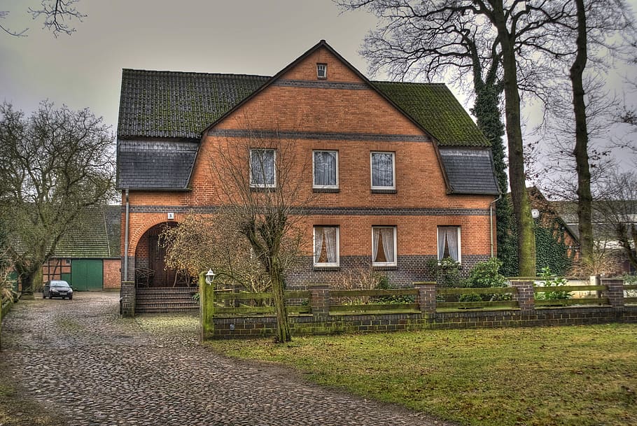 Hof, Wendland, Farmhouse, house, building exterior, built structure, residential building, architecture, home ownership, building