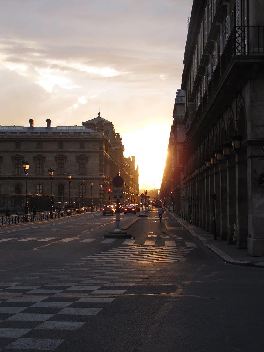 paris, city, france, evening, sunset, urban, sky, tourist town, urban landscape, history