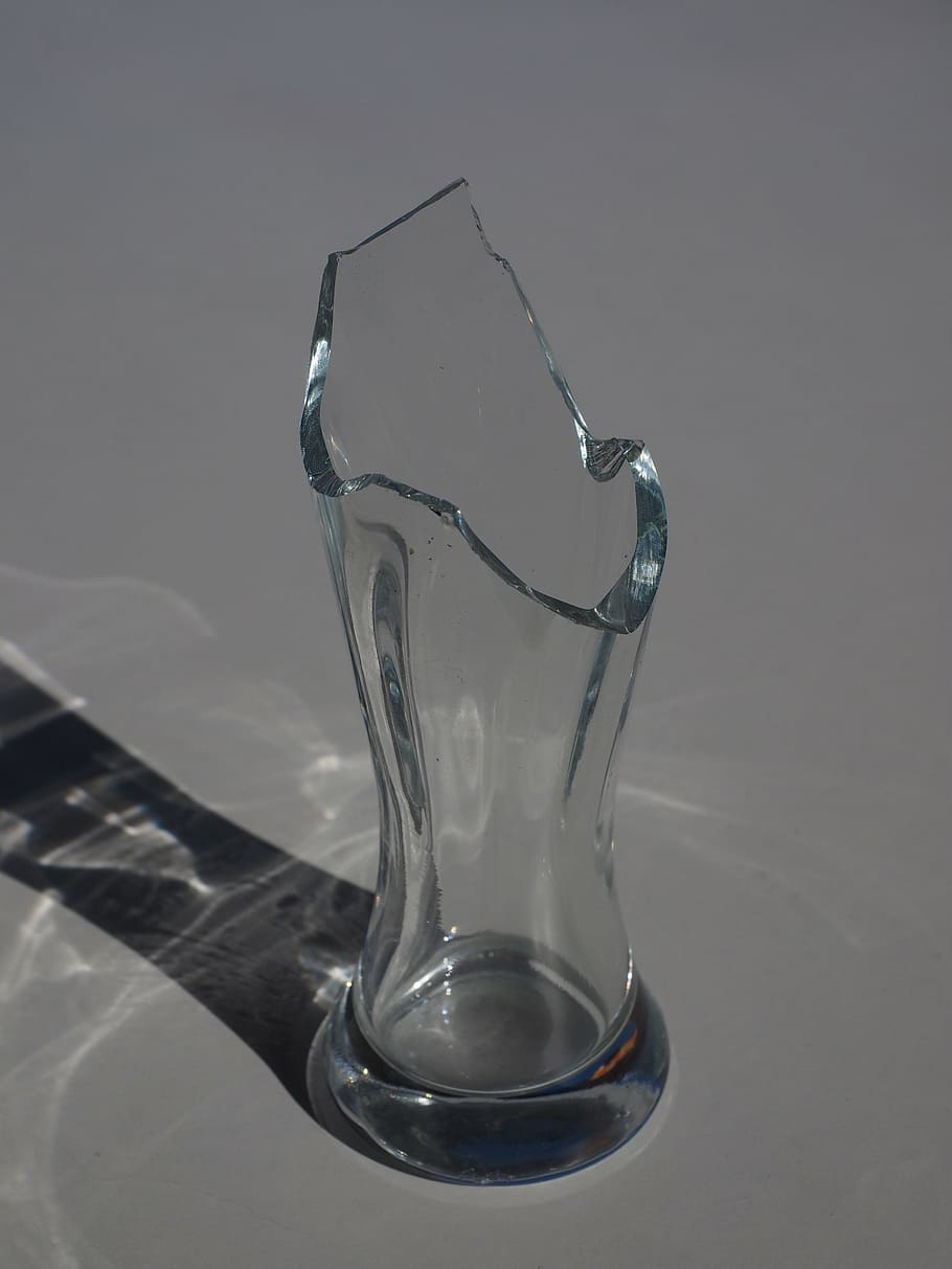 glass, broken, pointed, sharp, cut, glass breakage, studio shot, close-up, indoors, glass - material