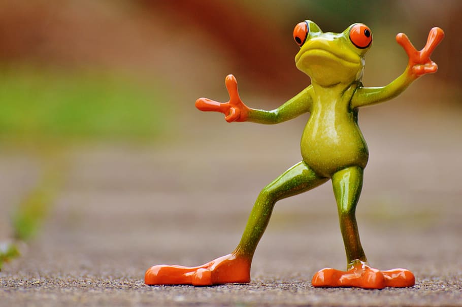 frog, gesture, peace, funny, cute, figure, sweet, cheerful, representation, toy
