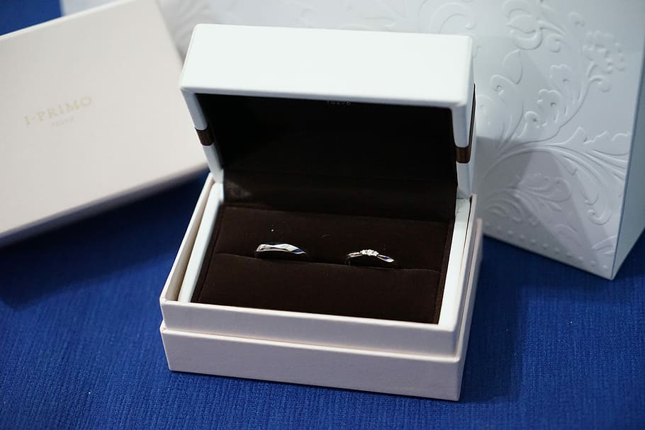 Hand, Ring, Get Married, Box, Silver, jewellery, got engaged, close-up, indoors, day