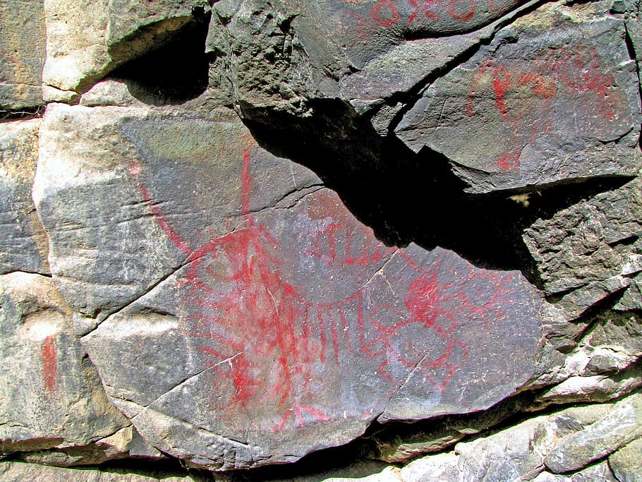pictograph, john day fossil beds, national monument, oregon, east, rock art, drawing, native american, picture gorge, highway 26