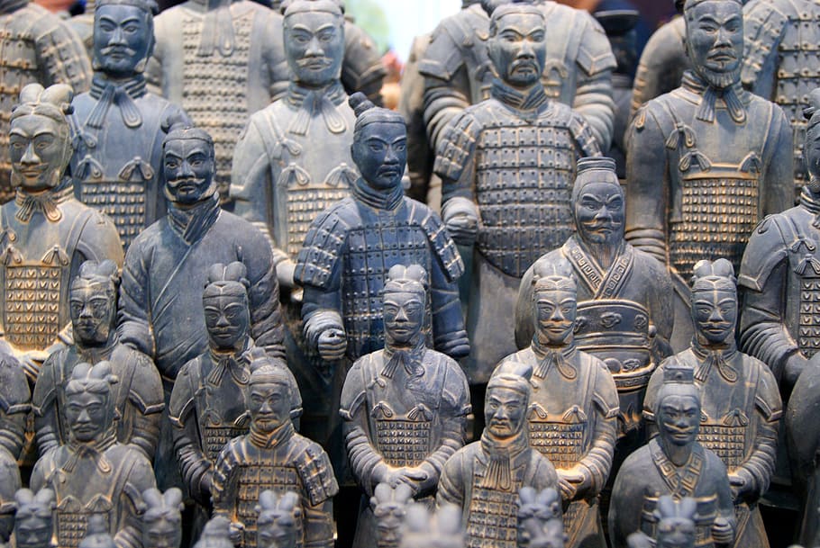soldier, terracotta, qin shi huang, china, terracotta army, world heritage of humanity, terracotta warriors, emperor qin shi huangdi, statue, buried army