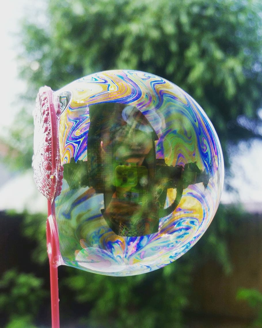 summer, soap bubble, sun, nature, beauty, sanny, multi colored, bubble, fun, bubble wand