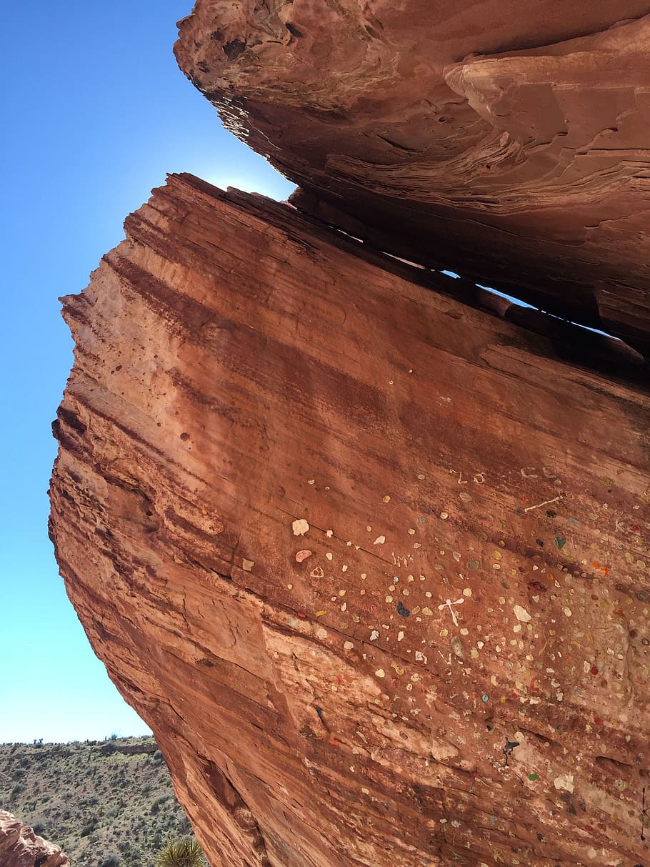 united states tourism, rock, red rocks, red, chewing gum, red rock canyon, made a hoax, outdoor, brown, nature