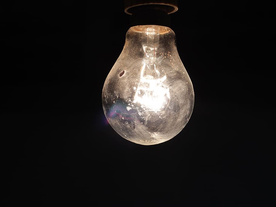 低, 光の写真, 電球, 光, 電気, エネルギー, ガラス, アイデア, ランプ, 明るい