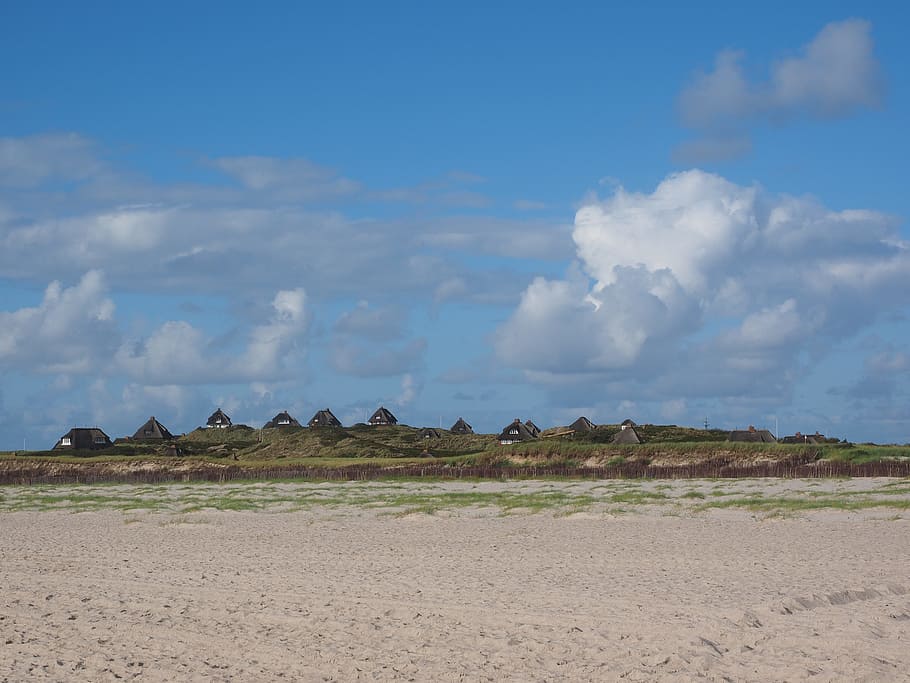 hörnum, beach, sylt, country houses, holiday, holiday idyll, southern tip, island, island vacation, mecklenburg