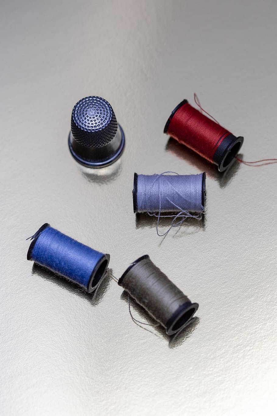sewing, thread, thimble, spools, stitching, threads, background, crafts, diy, cotton