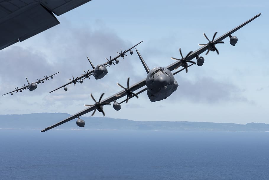 Mc-130J Commando Ii, operasi khusus ke-17, kami angkatan udara, militer, langit, hari, di luar ruangan, kendaraan udara, teknologi, awan - langit