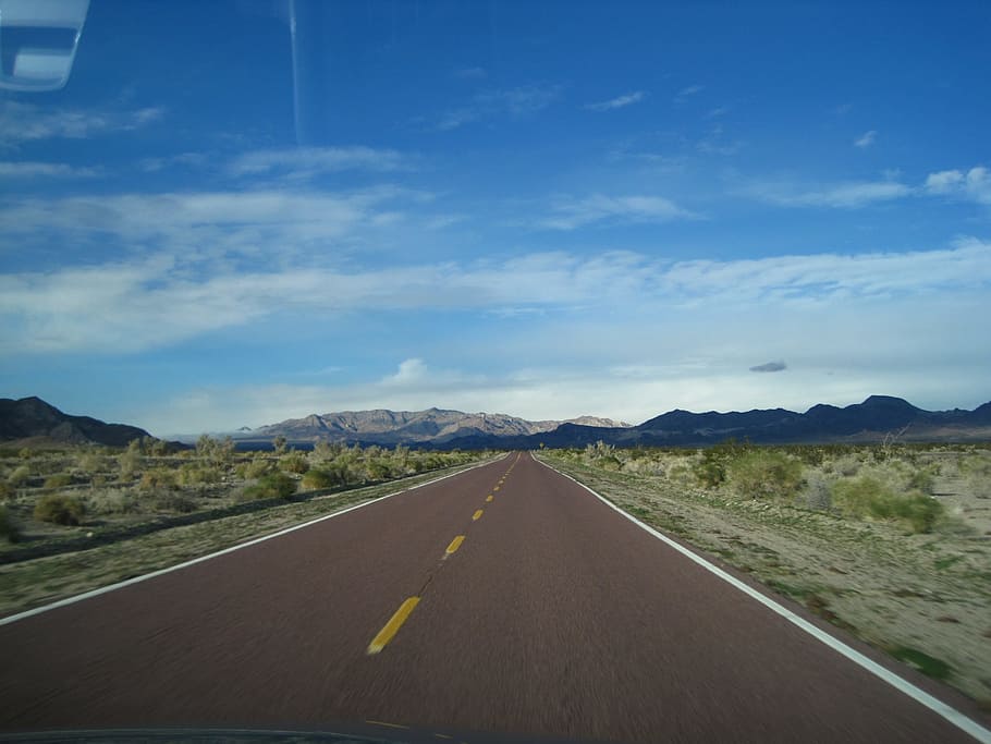 death valley, desert, road, roadway, highway, landscape, wilderness, scenery, natural, wild
