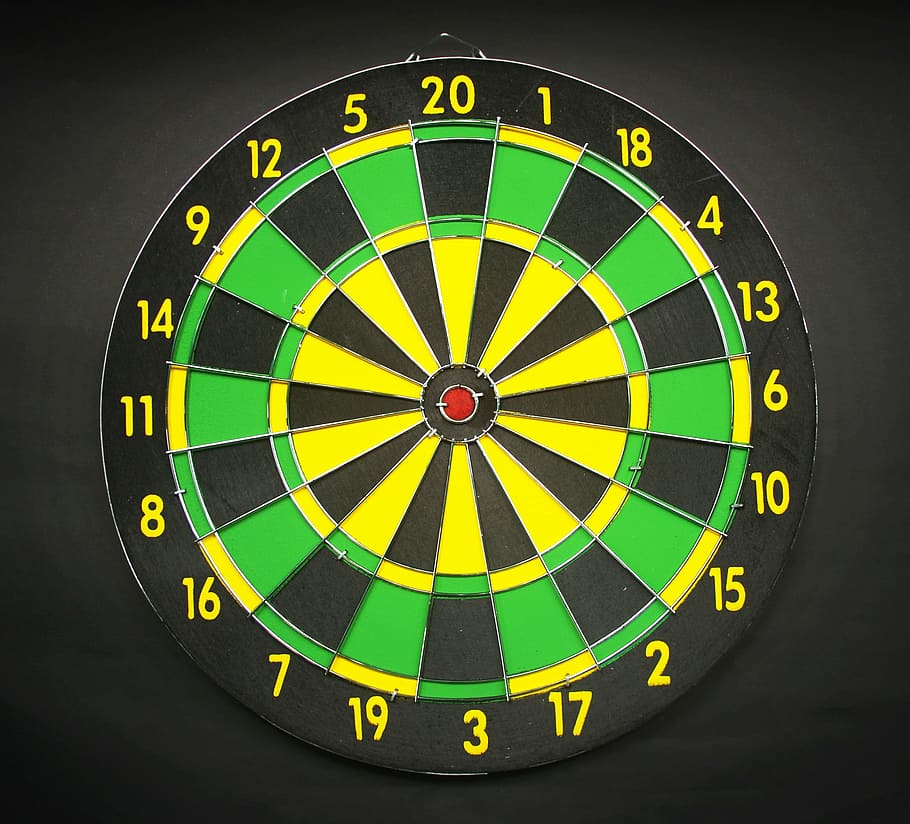 yellow, black, dart board, target, goal, aiming, dartboard, aim, focus, arrow
