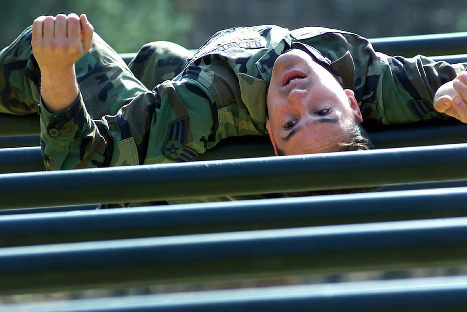 Soldier, Obstacle, Course, Military, obstacle, course, male, crawling, effort, training, overcome