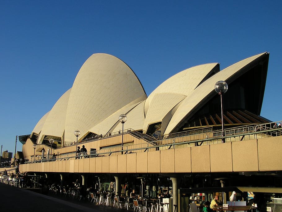Gedung opera Sydney, australia, sydney, pelabuhan, landmark, Arsitektur, struktur yang dibangun, langit cerah, langit, tujuan wisata