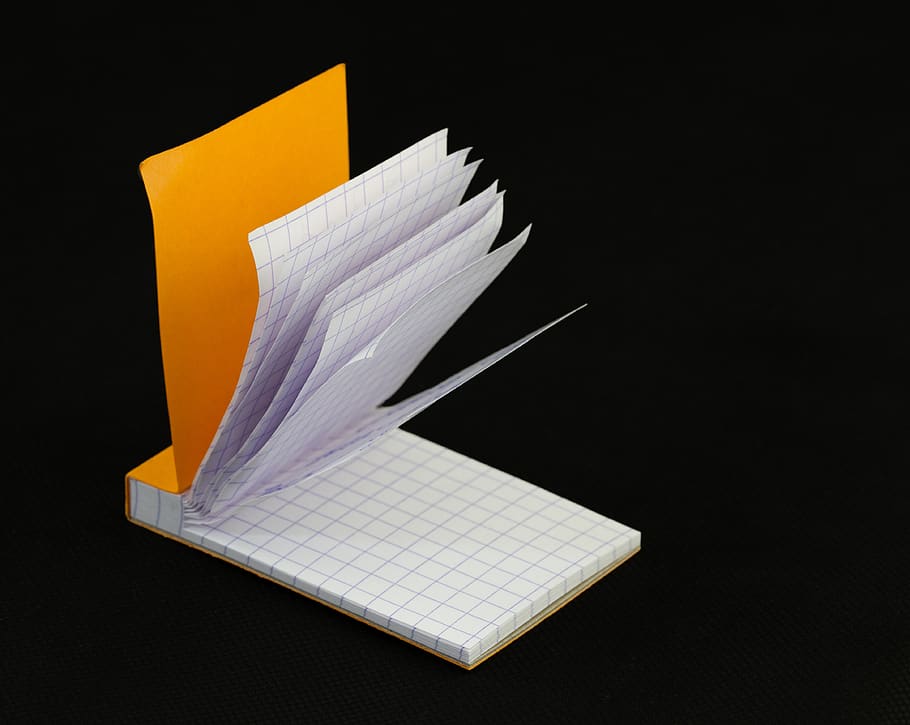 paper, note, notepad, notes, stickies, list, block, black background, white color, adhesive note