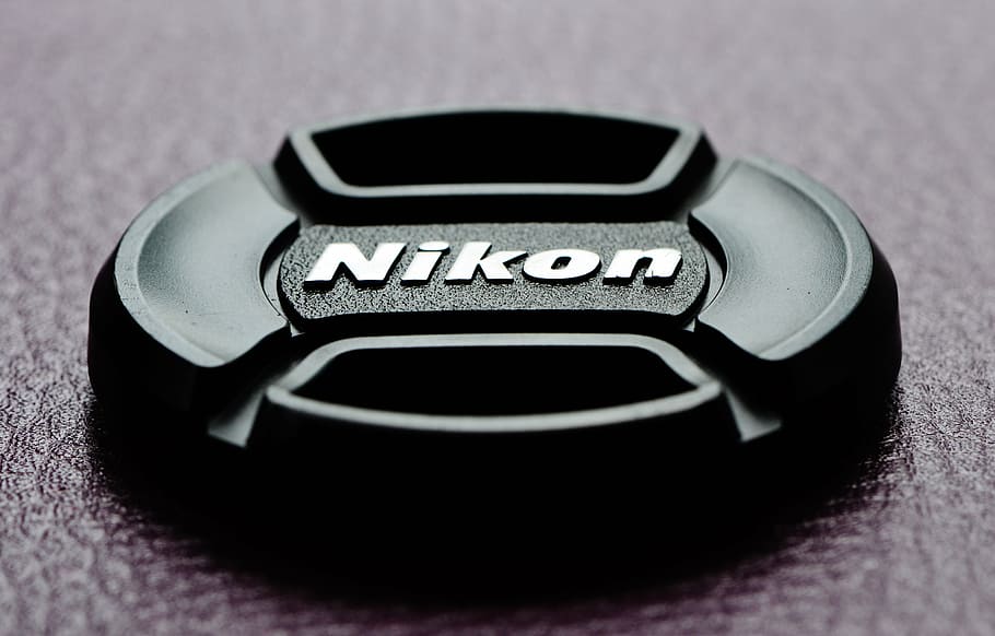 Nikon, tapa de lente, cámara, accesorios, fotografía, lente, negro, plástico, marca, metal