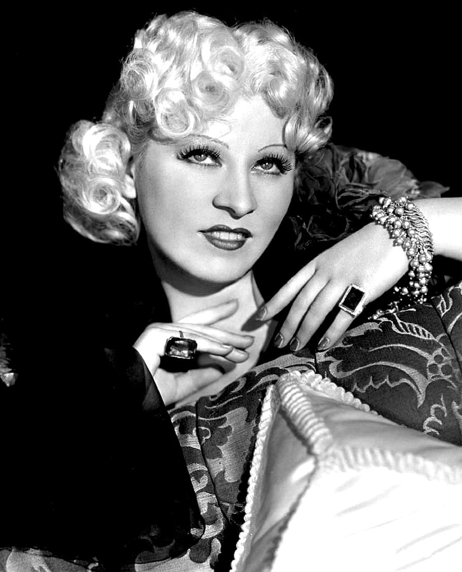 mae west, actress, singer, playwright, screenwriter, vaudeville, double entendres, bawdy, controversial, stage