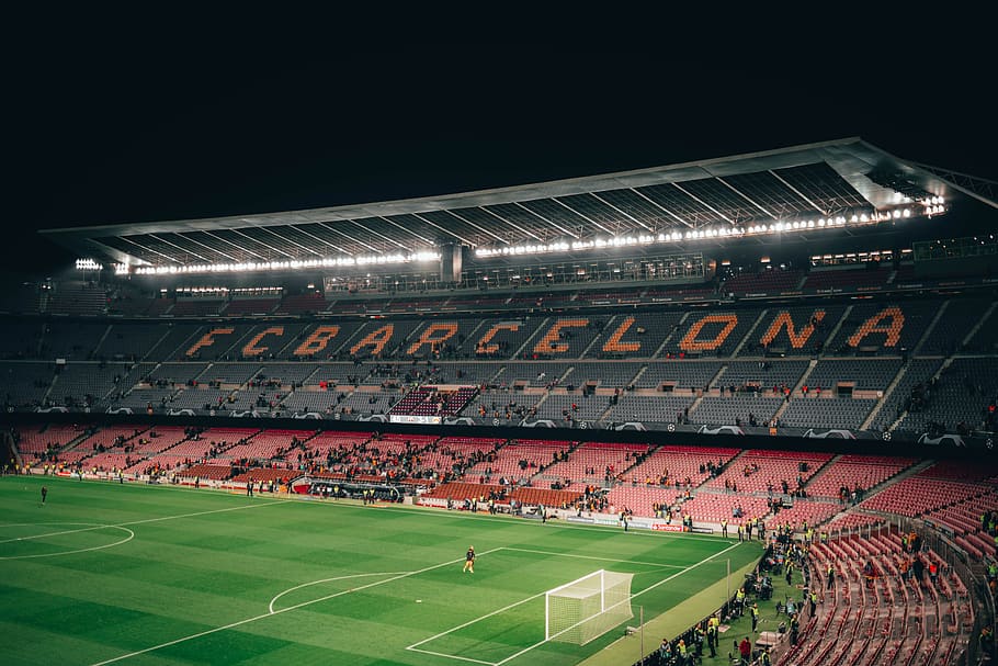 barcelona, spain, fc barcelona, stadium, barca, football stadium, grandstand, grass, fcbarcelona, football