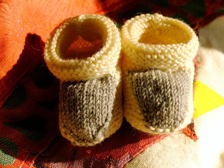 shoes, knitt, baby, wool, knitting, craft, homemade, needle, feet, woolen