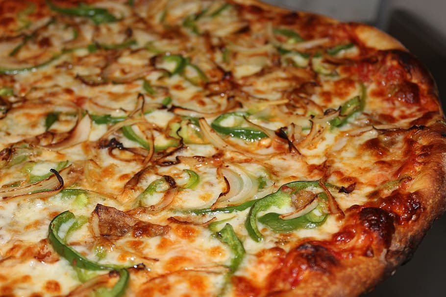 pizza, italian, pie, vegetarian pizza, crust, food, food and drink, freshness, ready-to-eat, indoors