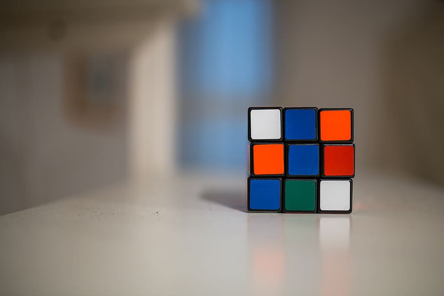 rubiks cube, game, fun, entertainment, colors, colours, objects, multi colored, indoors, toy