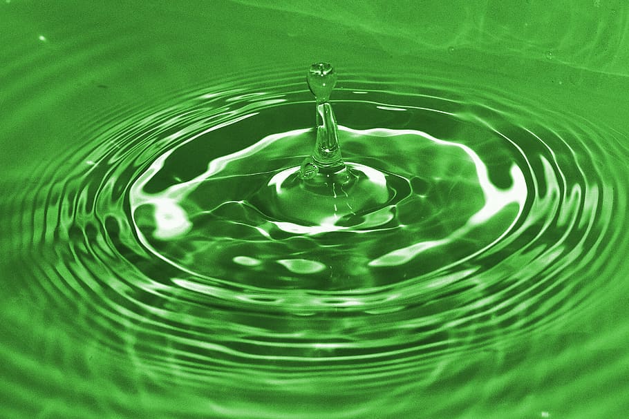 タイムラプス写真 体 水 水滴 緑 波 液体 表面 波紋 動き Pxfuel