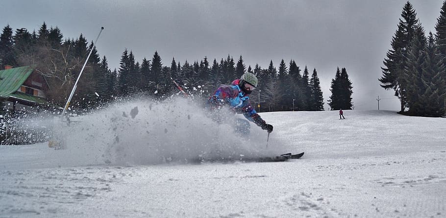 invierno, montañas, nieve, esquiador, deportes de invierno, esquí, deporte, movimiento, deporte de invierno, montaña
