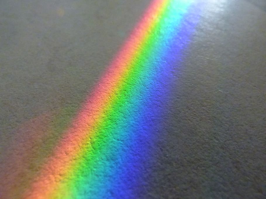 arco iris, espectro de color, solar, espejo, reflejo, bellamente, piso, fondos, abstracto, azul