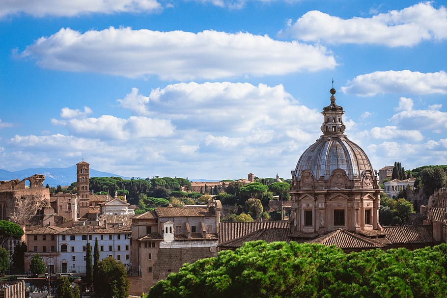 rome, the basilica, the dome, italy, church, architecture, the vatican, building, travel, the vault