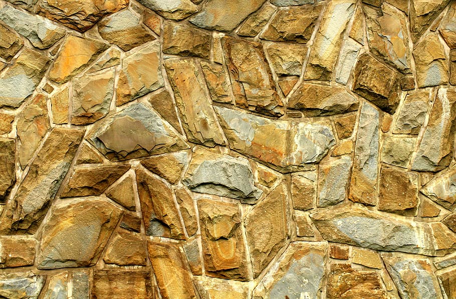 brown stone wall, wall, lake dusia, façades, surface, stone, pattern, texture, the background, the structure of the