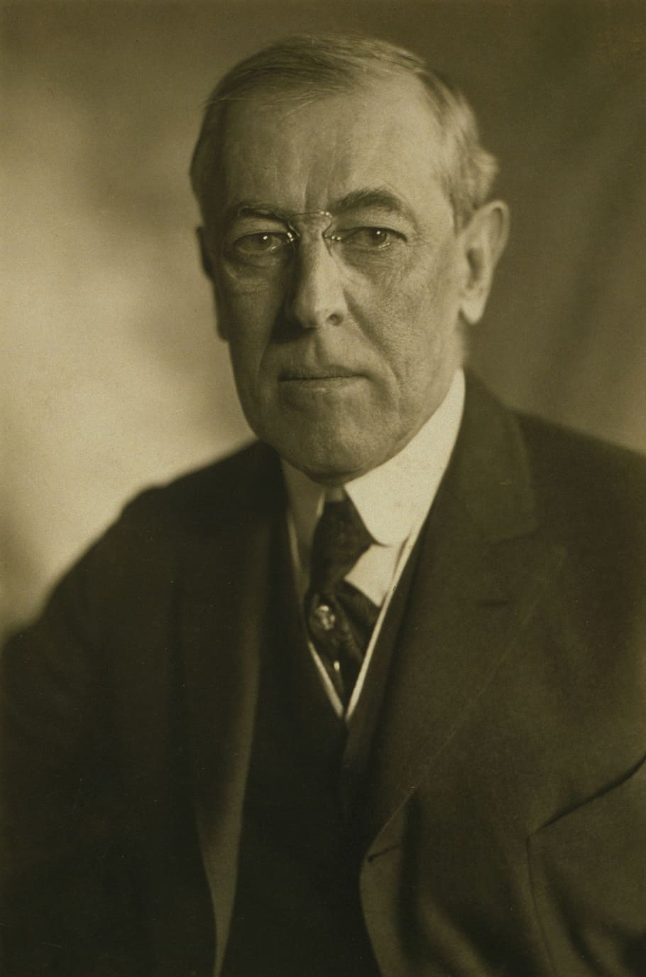 Retrato de Woodrow Wilson, Woodrow Wilson, Retrato, presidente, dominio público, personas, una persona, blanco y negro, hombres, conceptos e ideas