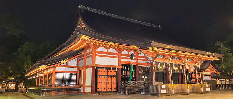Gion, Kyoto, Jepang, Asia, tradisional, arsitektur, malam, budaya, bangunan, perjalanan