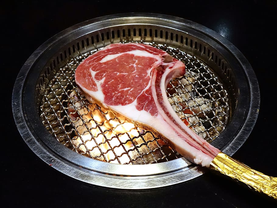Tomahawk, Steak, Barbecue, Bone, Rib, tomahawk steak, bone-in rib, beef, raw, prime