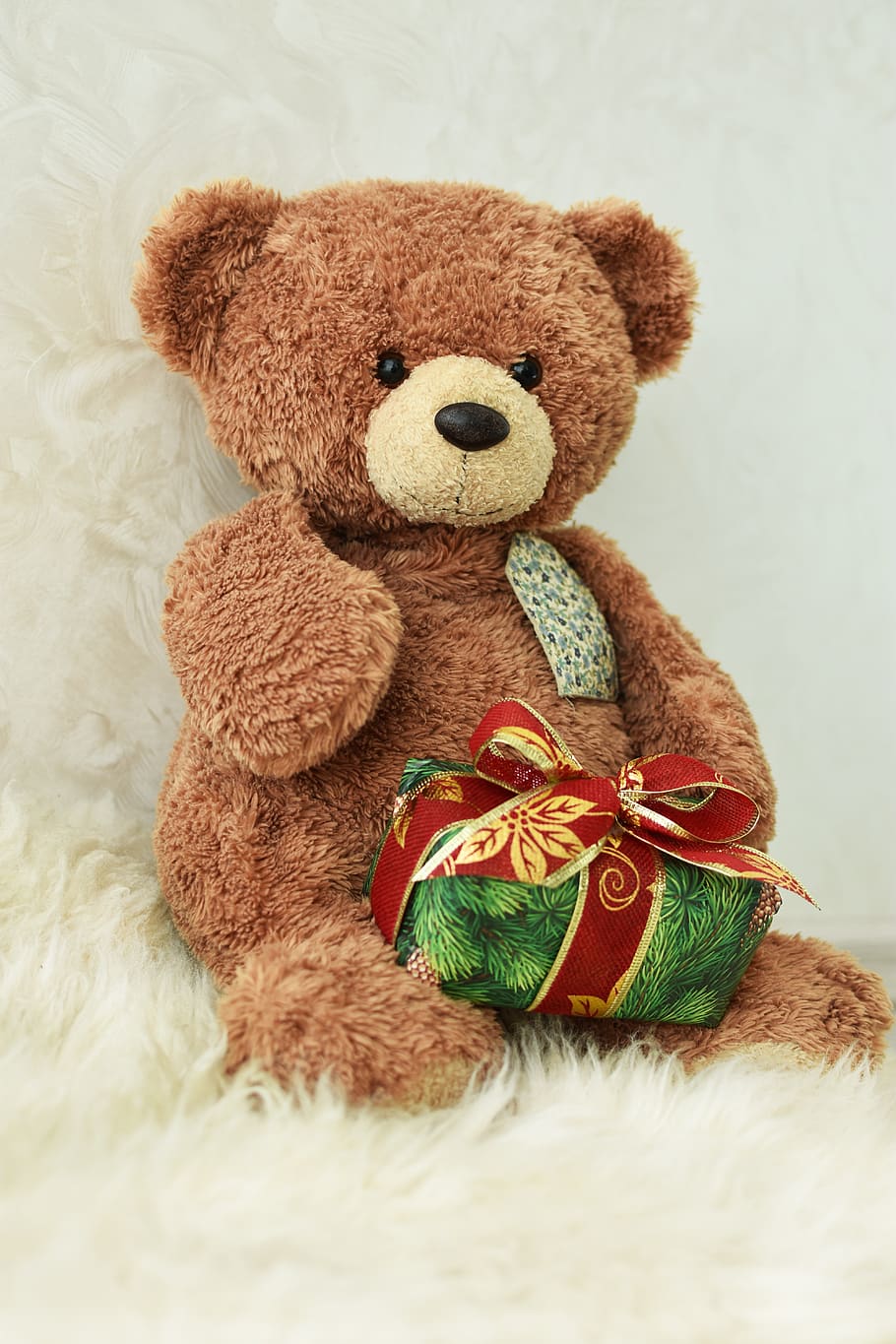 toy, bear, christmas, gift, plush, celebration, holiday, stuffed toy, teddy bear, indoors