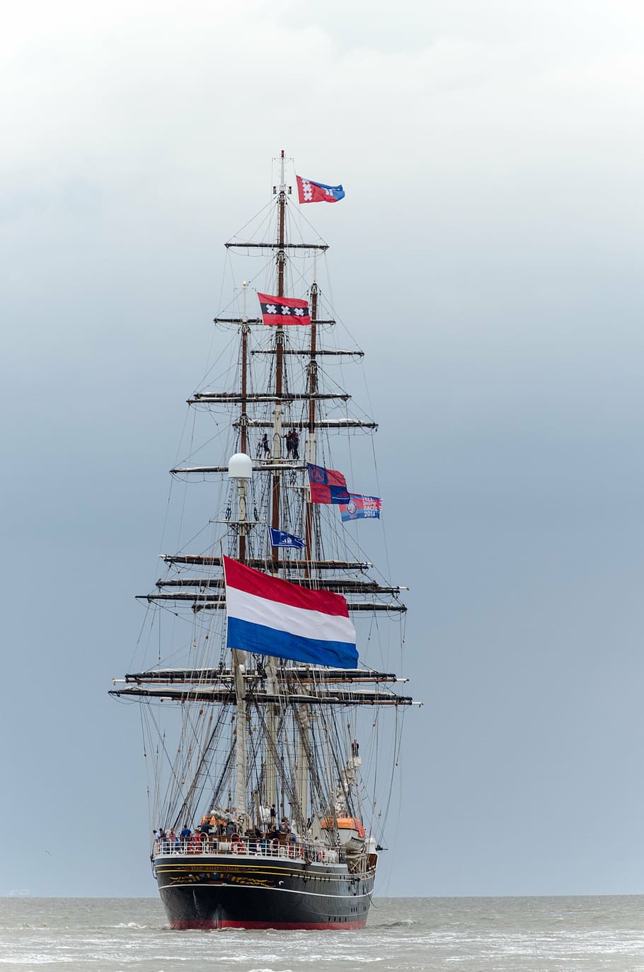 sailing boat, regatta, boat, ship, boat mast, harlingen, wadden sea, sailing, city of amsterdam, nautical Vessel