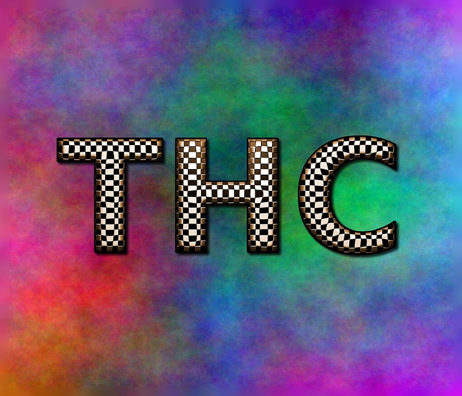 thc logo, Thc, Tetrahydrocannabinol, Marijuana, ganja, obat-obatan, gulma, medis, tanaman, rami