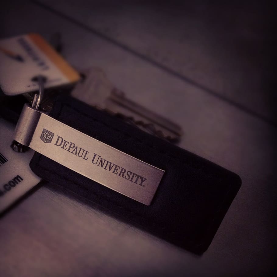 Key Chain, Depaul, University, depaul, university, depaul university, school, emblem, keys, design, text
