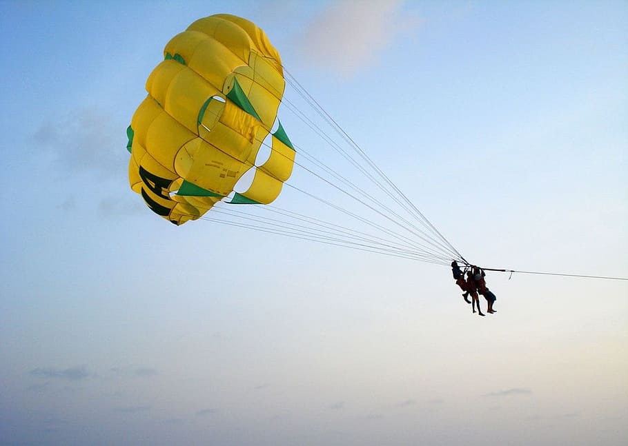 Parachute, Jumping, Man, Parachuting, skydiving, sport, sky, extreme, skydive, adventure